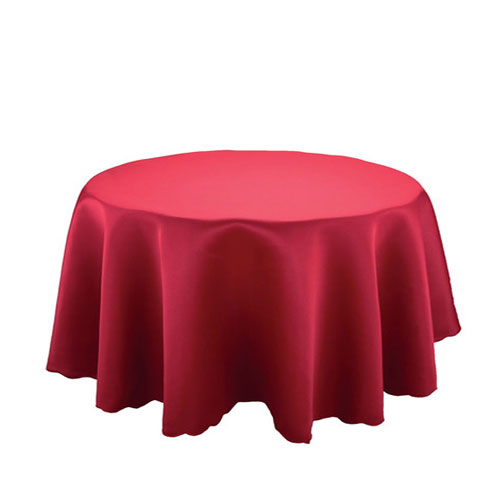 MT-045R 红色桌布圆餐桌