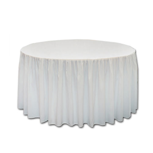 MT-045W 白色桌布圆餐桌