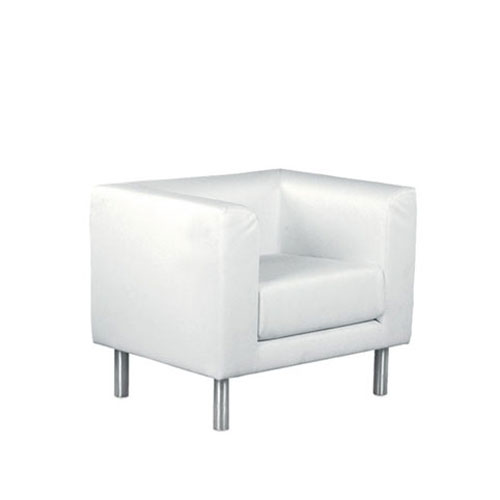SF-014W 白色简约单人沙发