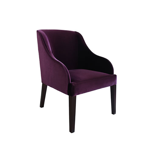 SF-040P 紫色复古单人沙发