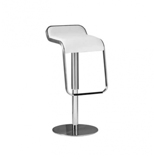 BS-069W 白色不锈钢升降吧椅