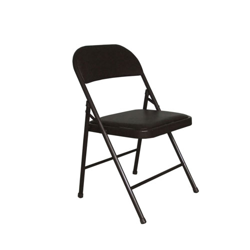 SC-031B 黑色皮面折叠椅