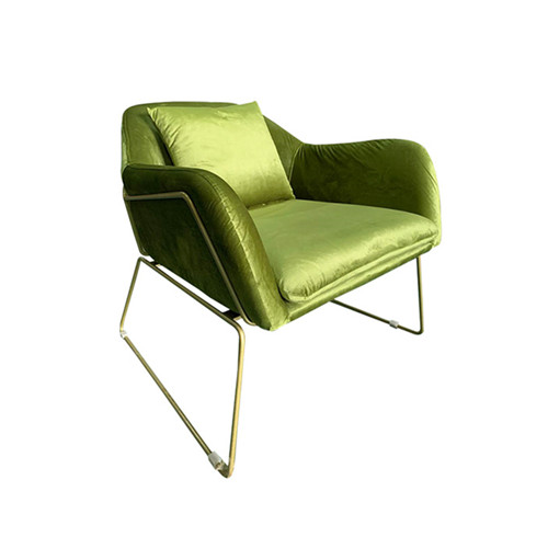 LC-056G 绿色软包休闲椅